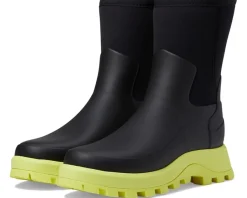 Hunter City Explorer Short Boot Black/Zesty Yellow Online