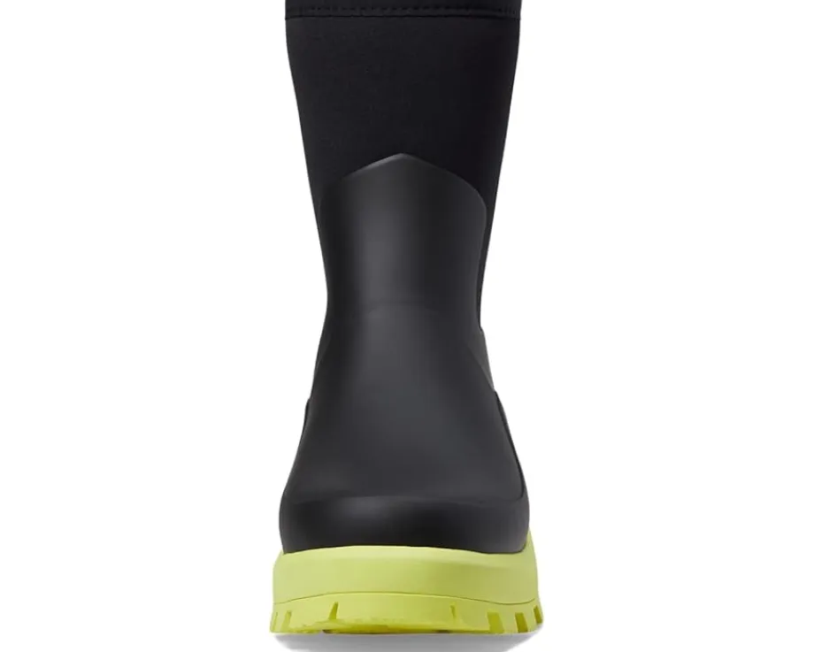 Hunter City Explorer Short Boot Black/Zesty Yellow Online