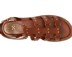 Vince Camuto Claira Gladiator Flat Sandals Caramello Clearance