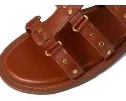 Vince Camuto Claira Gladiator Flat Sandals Caramello Clearance