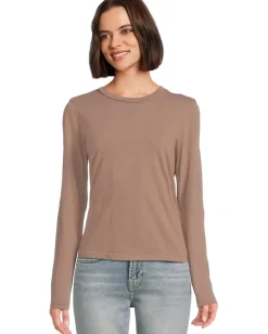 Women Michael Stars Clarissa Long Sleeve Tee