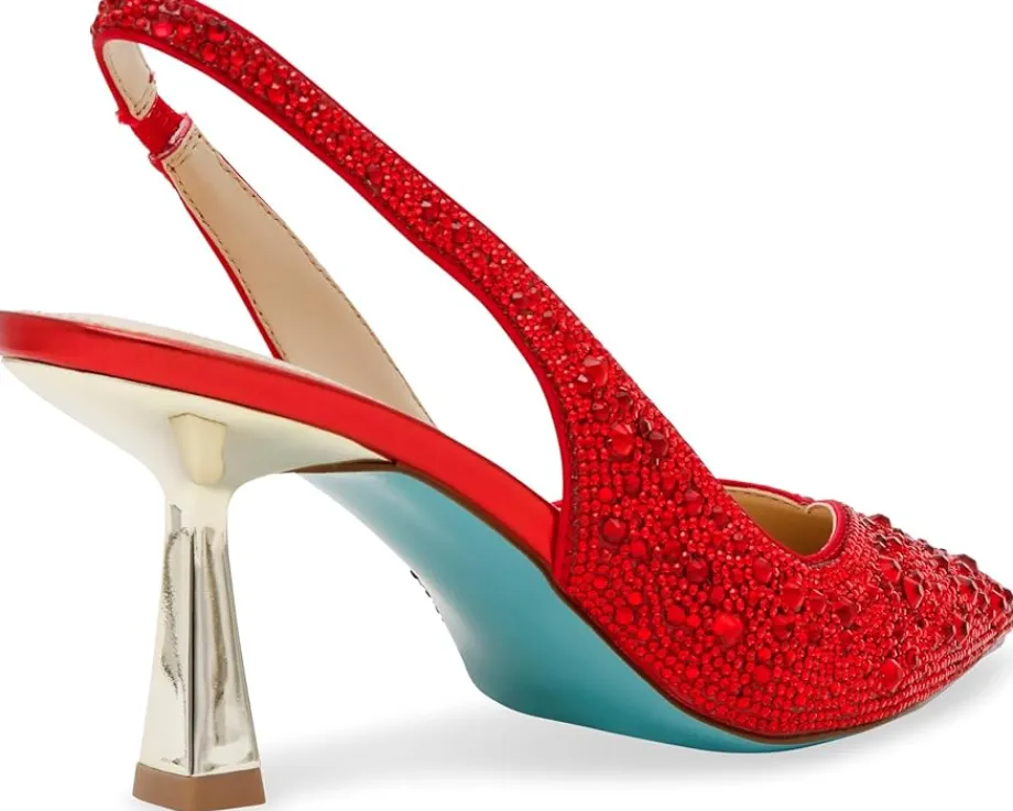 Blue by Betsey Johnson Clark Red/Gold Sale