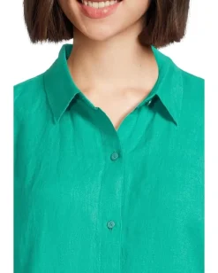 Women Eileen Fisher Classic Collar Long Shirt