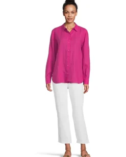 Women Eileen Fisher Classic Collar Long Shirt