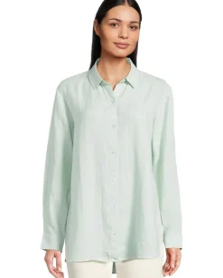 Women Eileen Fisher Classic Collar Long Shirt