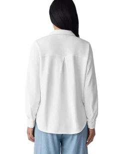 Women Eileen Fisher Classic Collar Shirt
