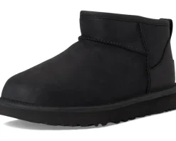 UGG Classic Ultra Mini Leather Black Clearance