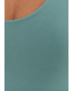 Free People Clean Lines Muscle Cami Mineral Blue Outlet