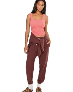 Free People Clean Slate Henley Radiant Watermelon Discount