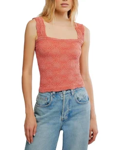 Free People Clean Slate Tank Rose Sienna Discount