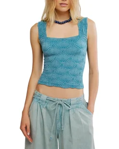 Free People Clean Slate Tank Mineral Blue Sale