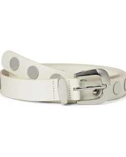 Madewell Clean Western Belt : Dome Studs Ivory Discount