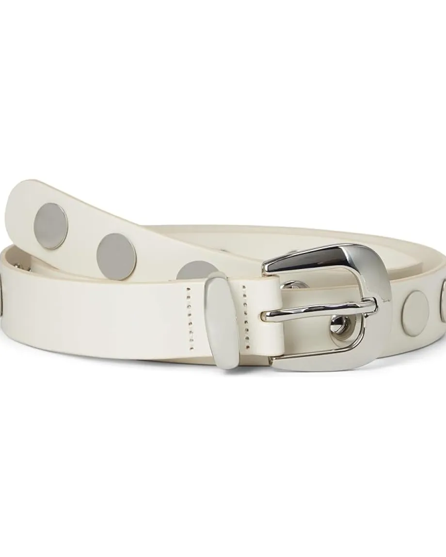 Madewell Clean Western Belt : Dome Studs Ivory Discount