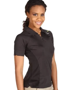 adidas Golf ClimaCool Orchid Print Polo Black/Violet/Metric Yellow/Violet Hot