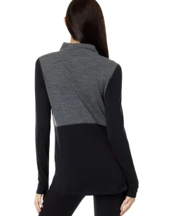 Hot Chillys Clima-Wool Zip-T Black/Grey Online