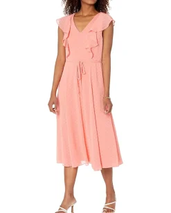 Tommy Hilfiger Clip Chiffon Dress Bloom Clearance