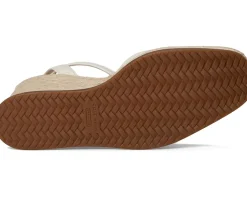 Cole Haan Cloudfeel Kyra Espadrille Wedges Ivory Leather Hot