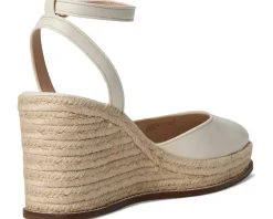 Cole Haan Cloudfeel Kyra Espadrille Wedges Ivory Leather Hot