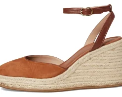 Cole Haan Cloudfeel Kyra Espadrille Wedges British Tan Suede Online