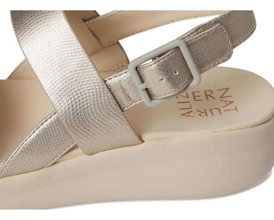 Naturalizer Coast Warm Silver Faux Leather Sale