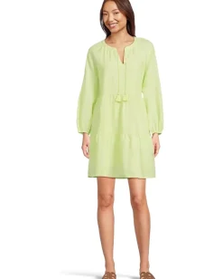 Women Tommy Bahama Coastalina Long Sleeve Tiered Dress