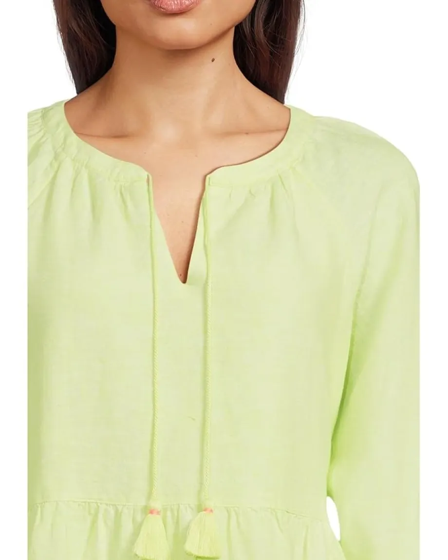 Women Tommy Bahama Coastalina Long Sleeve Tiered Dress