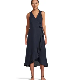 Tommy Bahama Coastalina Sleeveless Wrap Midi Dress Coastline Discount