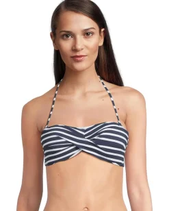 Women Tommy Bahama Coastline Stripe Twist Bandeau Top