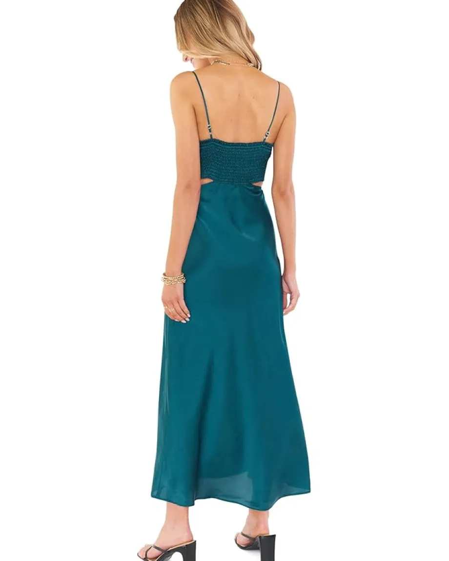 Show Me Your Mumu Codie Cutout Dress Jade Luxe Satin Online