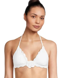 Women BECCA Colette Crochet Flower Halter Top