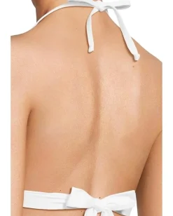 Women BECCA Colette Crochet Flower Halter Top