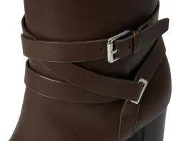 Women Lauren Ralph Lauren Collins Calfskin Tall Boots Heel