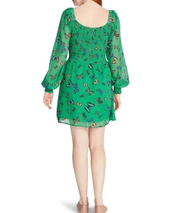 Steve Madden Color Me Lucky Dress Bright Green Clearance
