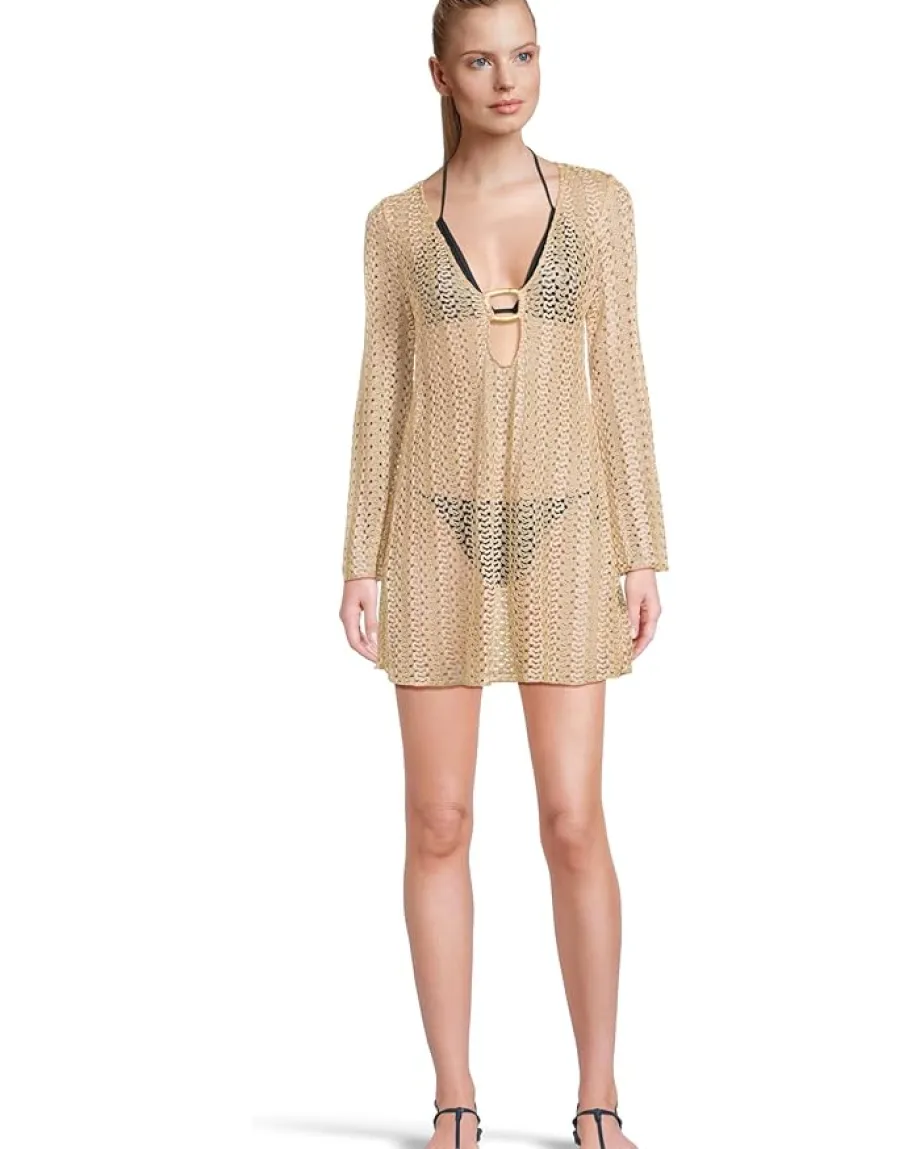 Women BECCA Color Play Crochet Cheryl Triangle Top