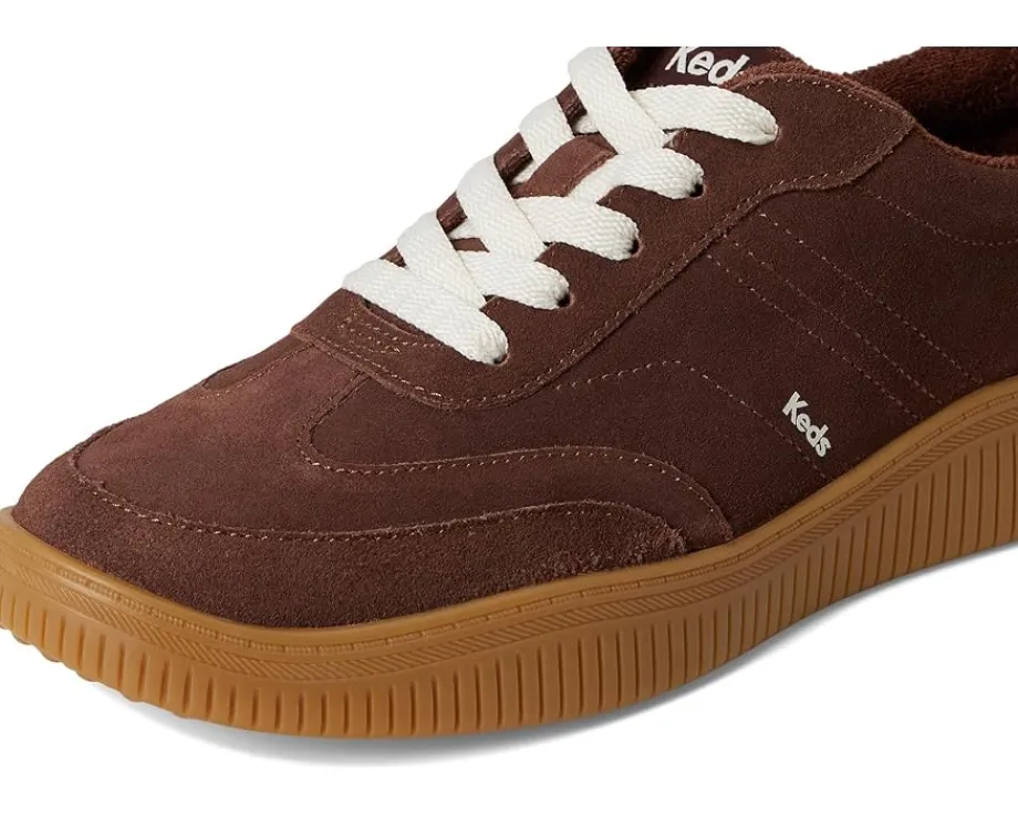 Keds Contest Lace Up Chocolate Suede Discount