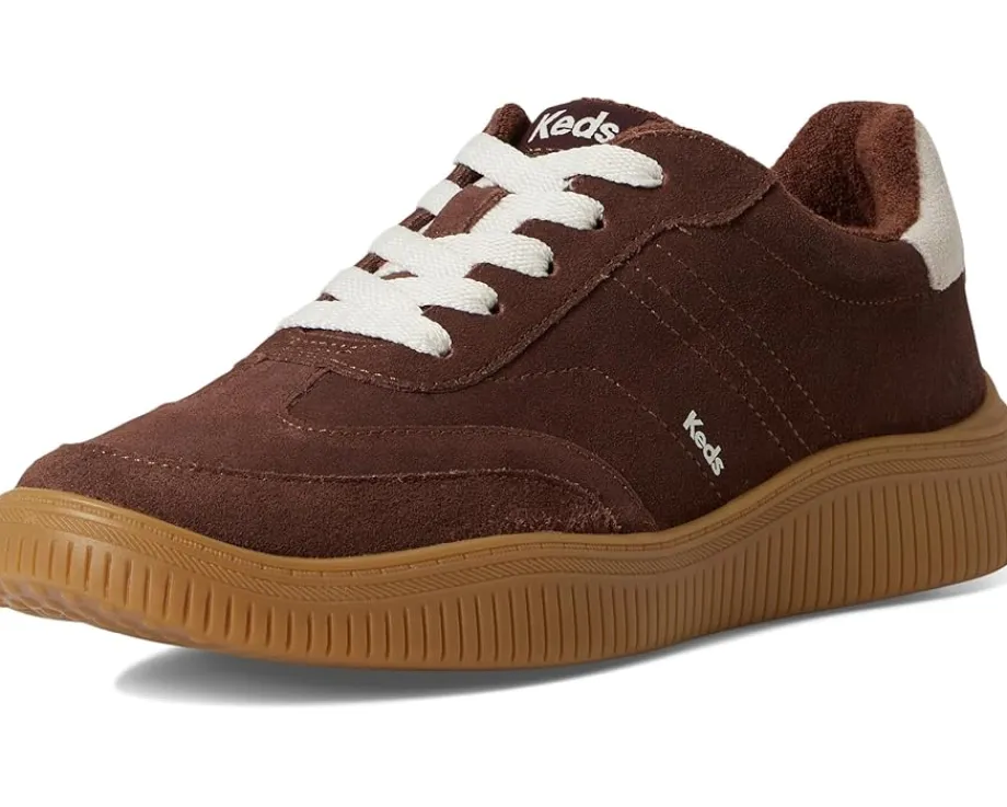 Keds Contest Lace Up Chocolate Suede Discount