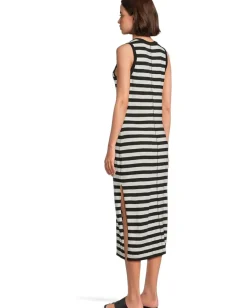 Sanctuary Contrast Trim Maxi Black/Macrame Stripe Sale