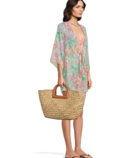 Women BECCA Coral Reef Sheer Chiffon Tunic