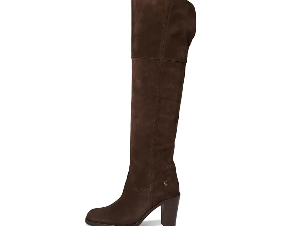 Frye Corinne Over The Knee Boot Dark Brown Hot