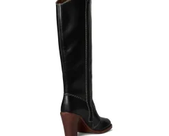 Frye Corinne Tall Deco Stitch Black Hot