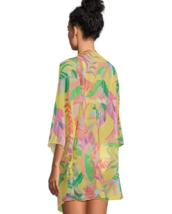 BECCA Costa Bella Chiffon Tunic Cover-Up Multi