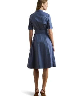 Women Lauren Ralph Lauren Cotton-Blend Shirtdress