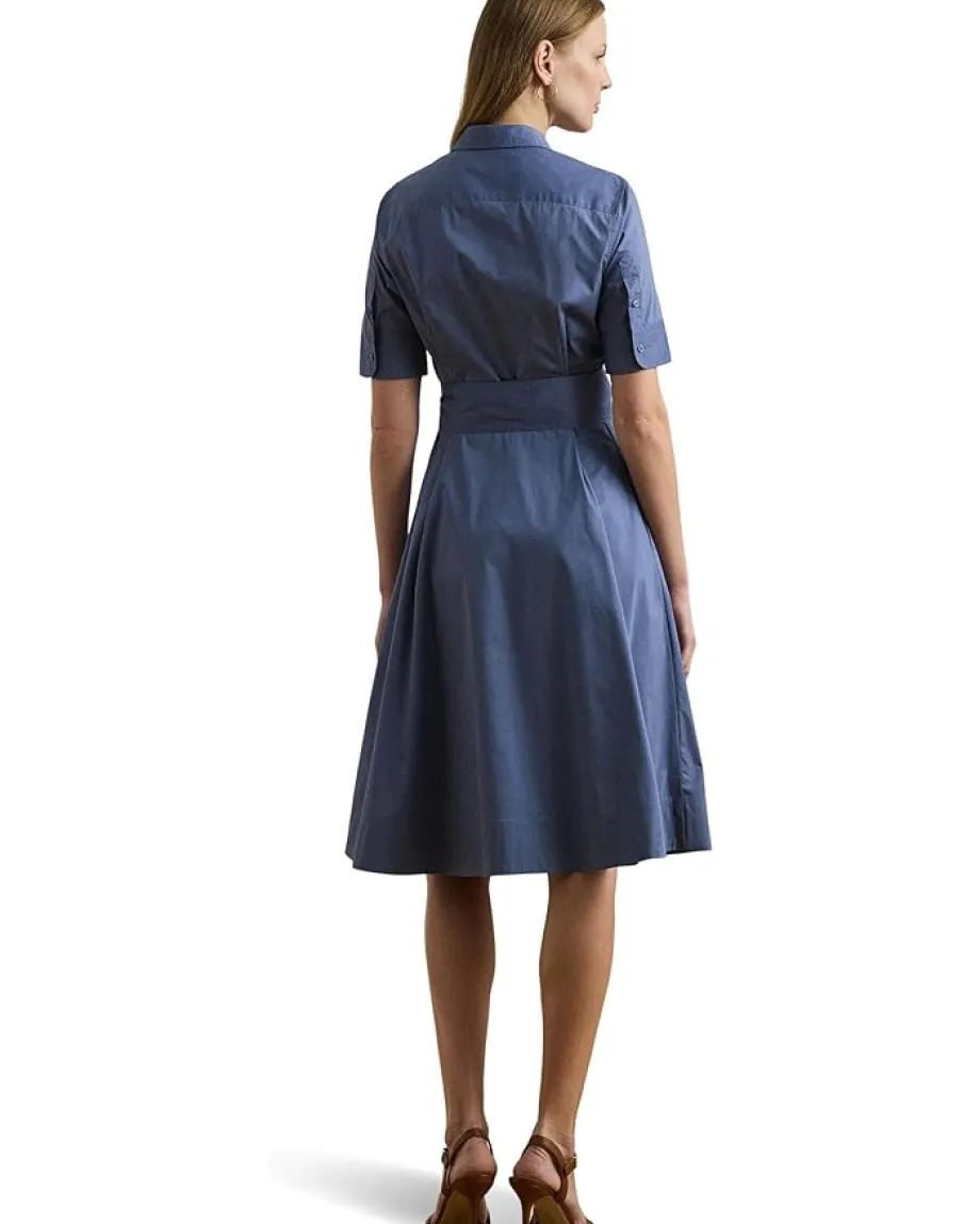 Women Lauren Ralph Lauren Cotton-Blend Shirtdress