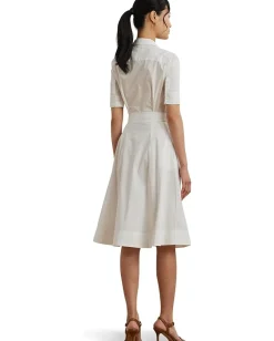 Lauren Ralph Lauren Cotton-Blend Shirtdress White Best