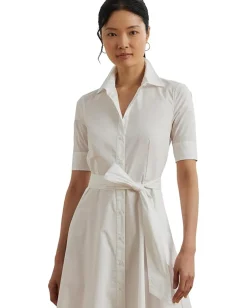Lauren Ralph Lauren Cotton-Blend Shirtdress White Best