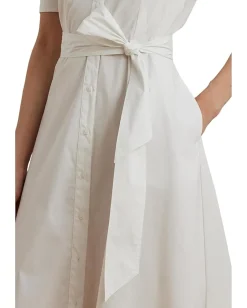 Lauren Ralph Lauren Cotton-Blend Shirtdress White Best