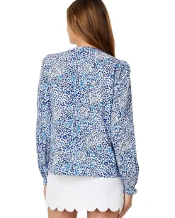 Lilly Pulitzer Coulter Long Sleeve Cotton Resort White Twisted Up Online