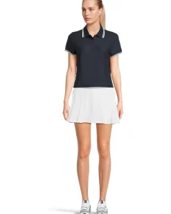Beyond Yoga Country Club Polo Tee Nocturnal Navy Discount