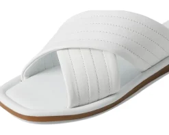 Seychelles Courage Leather Slide Sandal White Hot