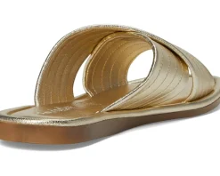 Women Seychelles Courage Metallic Leather Slide Sandal